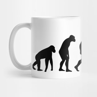 Cricket Evolution Bowler Batsman Player Fans Mug